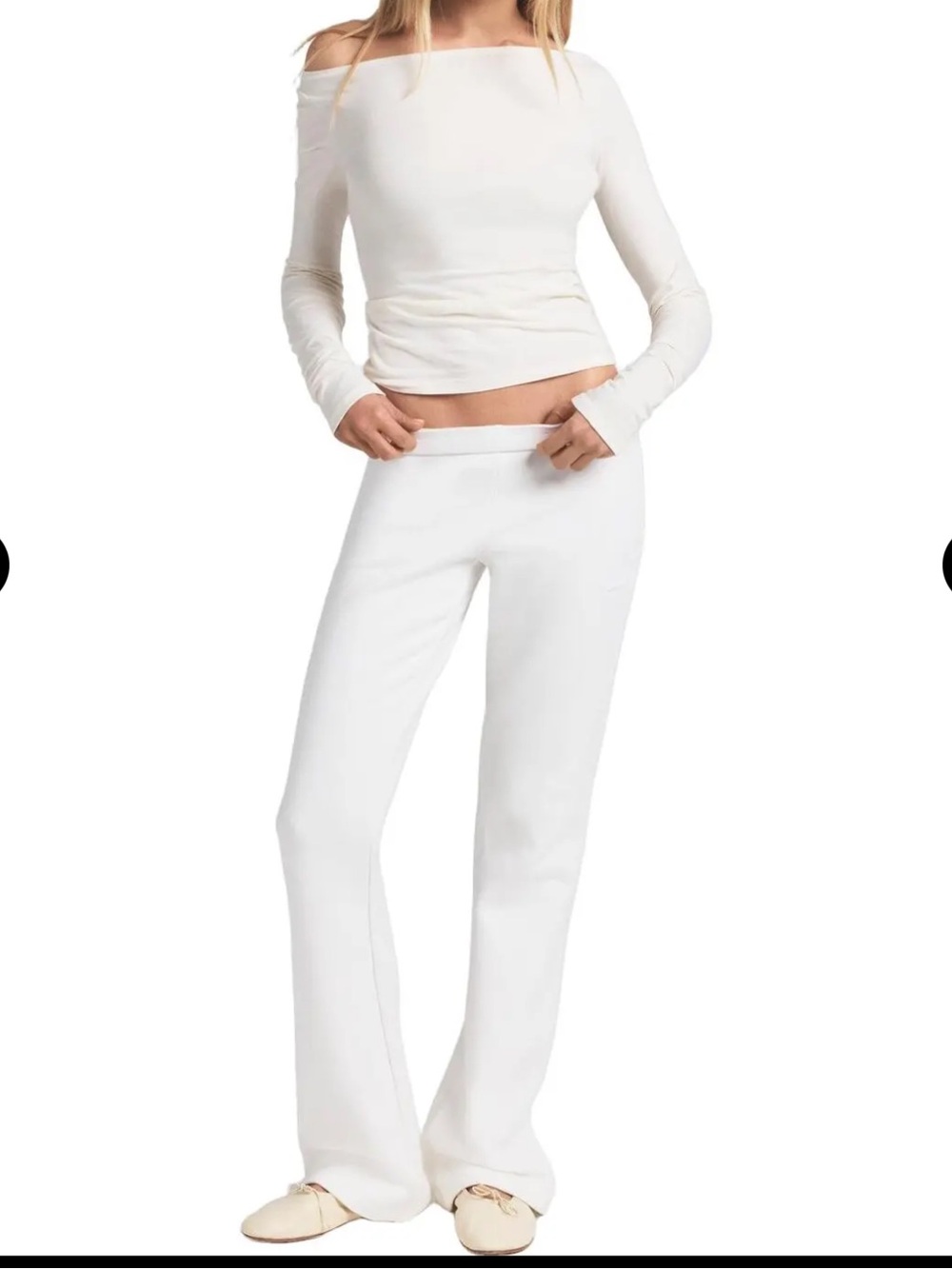 SKIMS NWT Cotton Fleece Slim Pants Flared Bootcut Sweatpants SZ XS